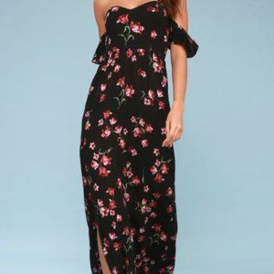 Large Lulus Floral Off the Shoulder Dress